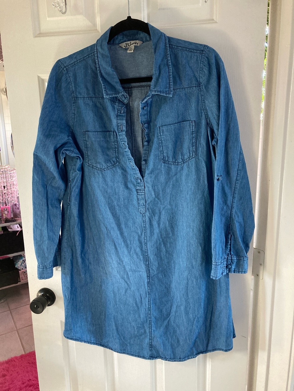 Joie Light Blue Denim Tunic Shirt